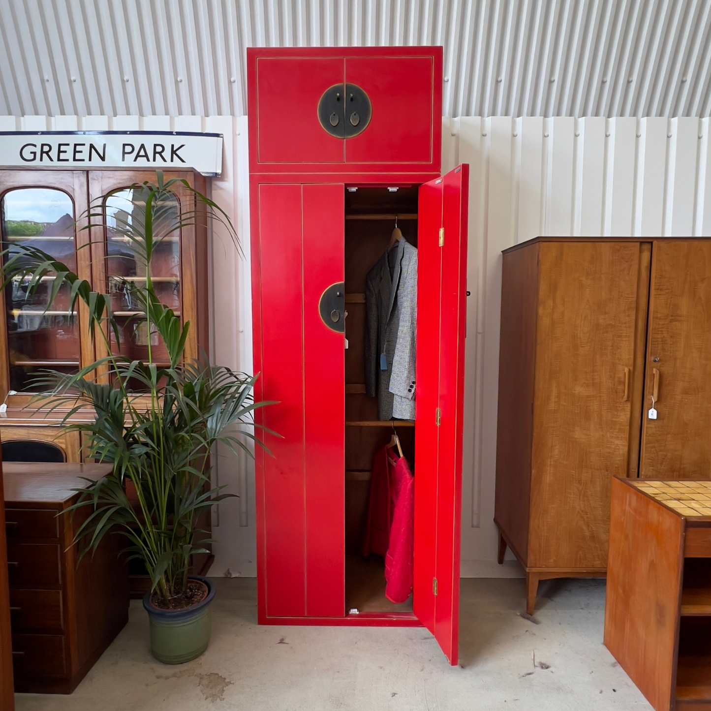 Handmade Bespoke Traditional Chinese Red Wardrobes