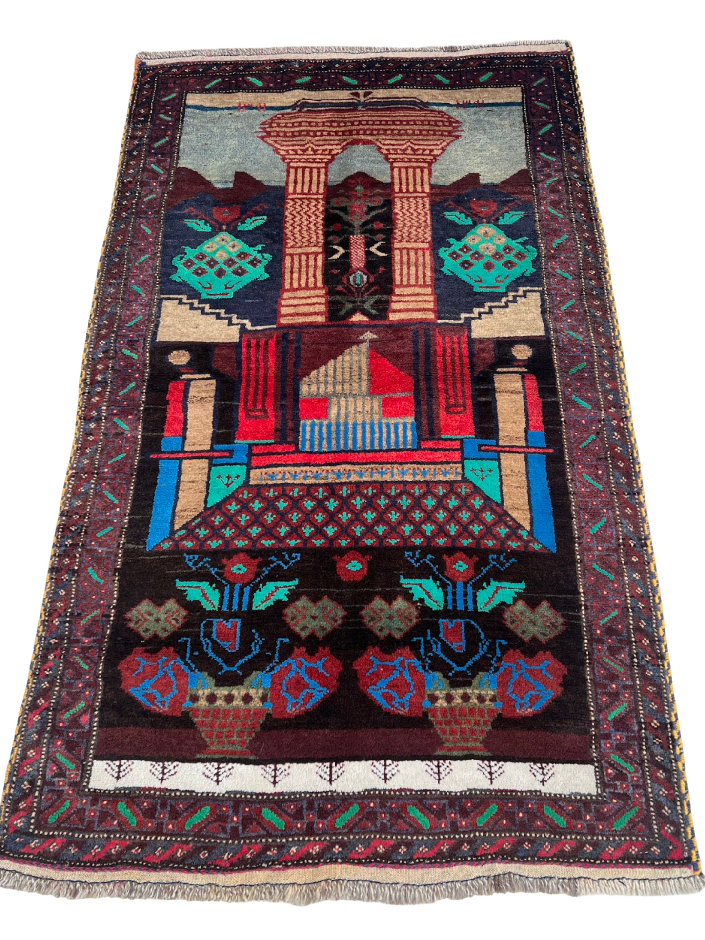 Vintage Afghani Baluchi Rug