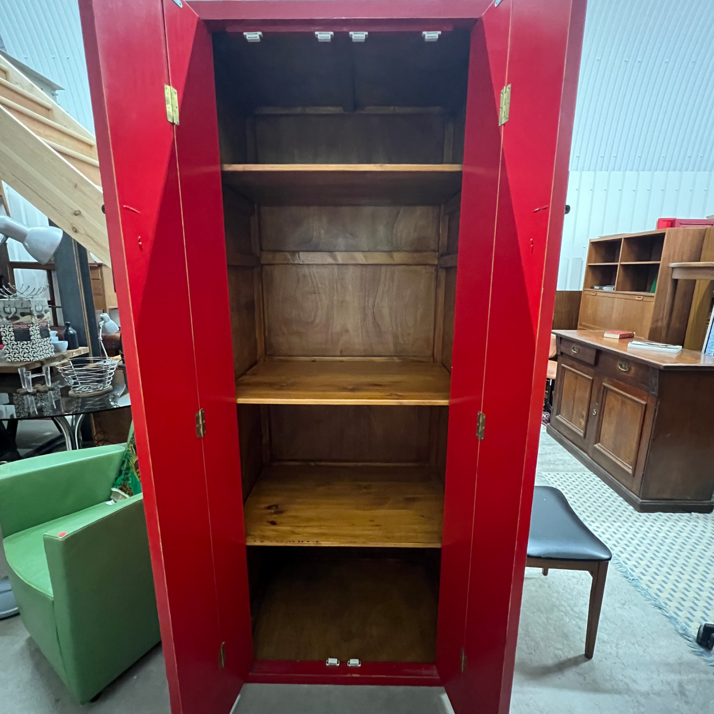 Handmade Bespoke Traditional Chinese Red Wardrobes