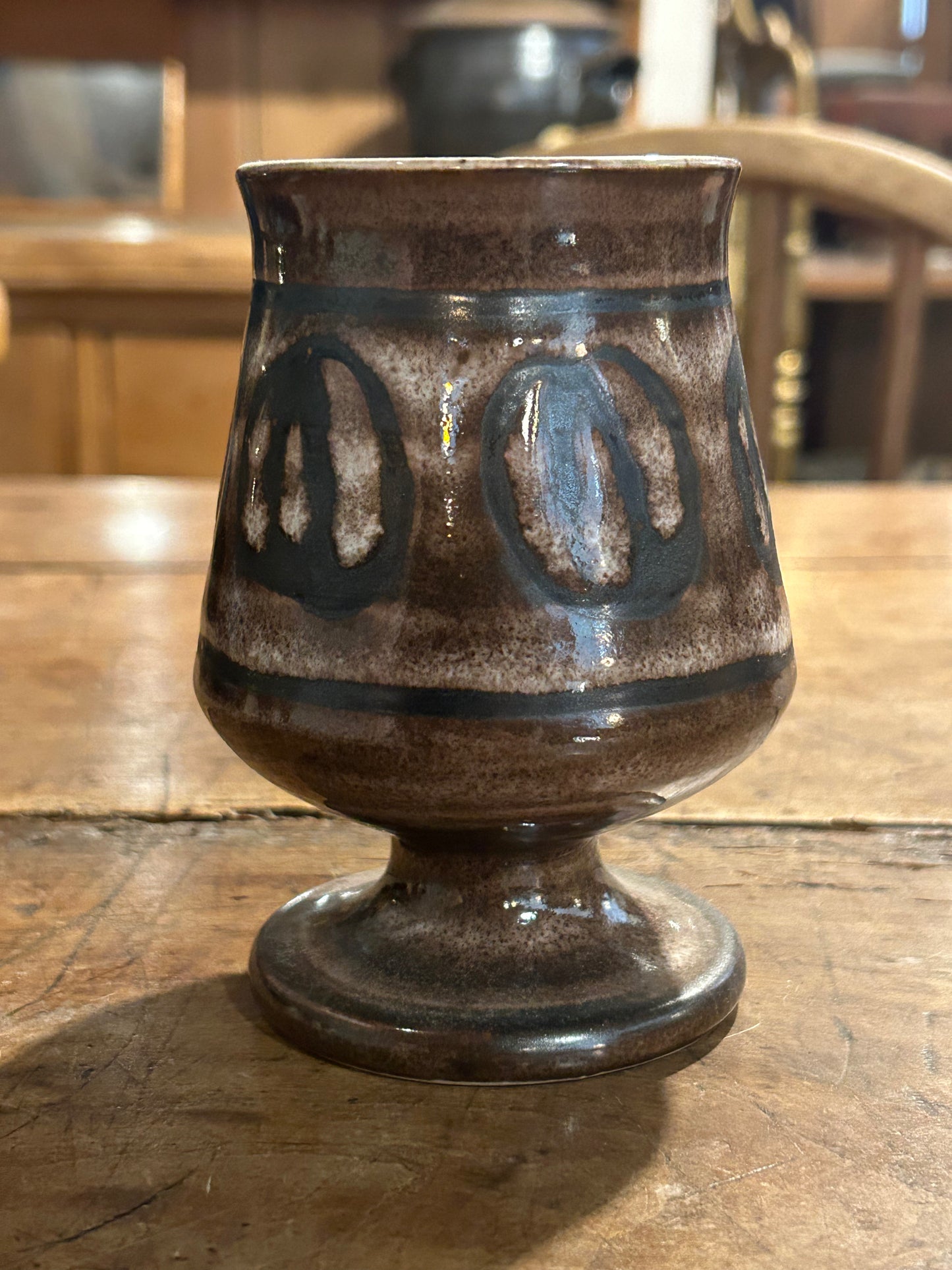 Vintage Ceramic Danish Studio Pottery Goblet