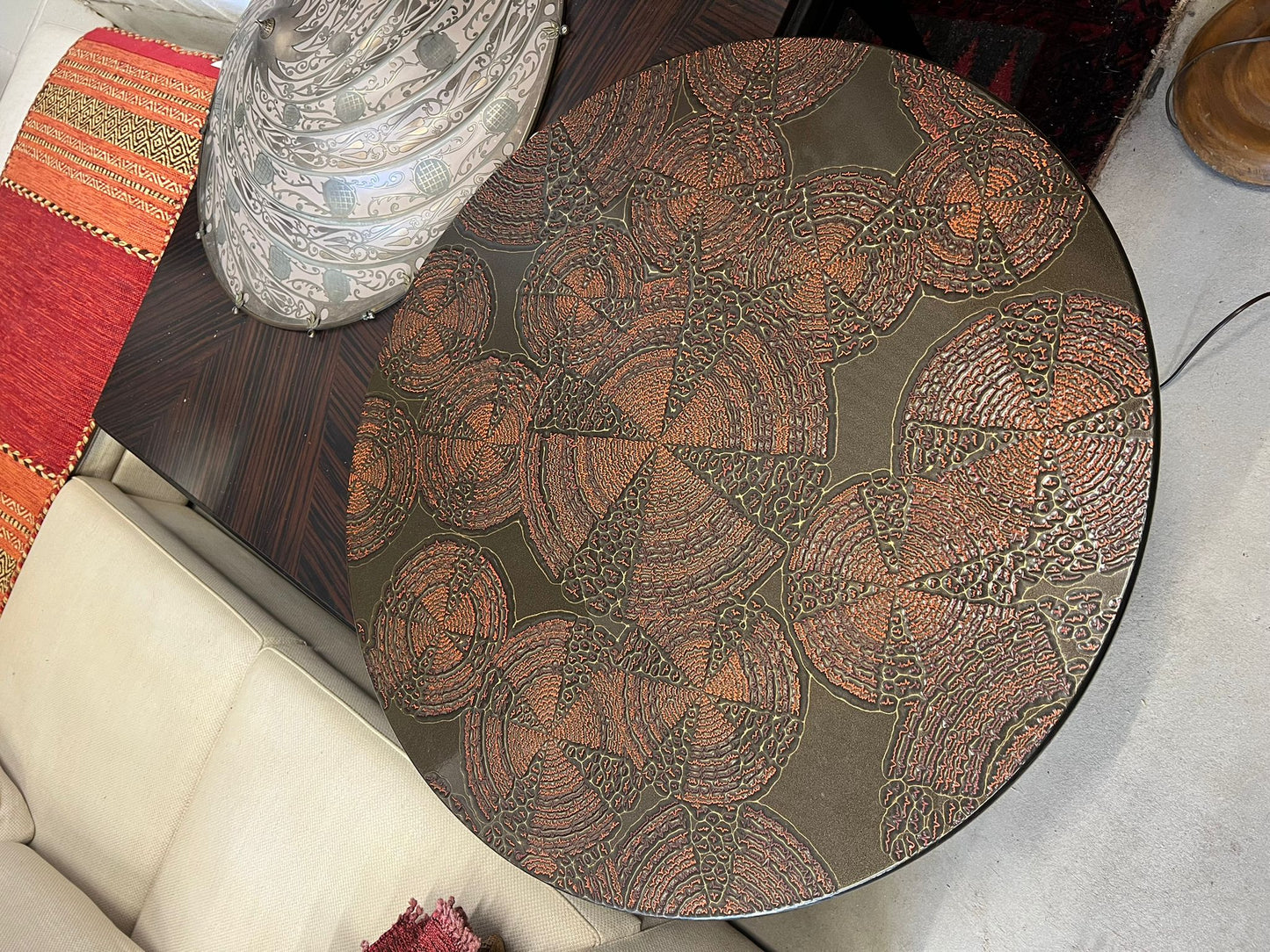 Mid-Century Norwegian Round Coffee Table
