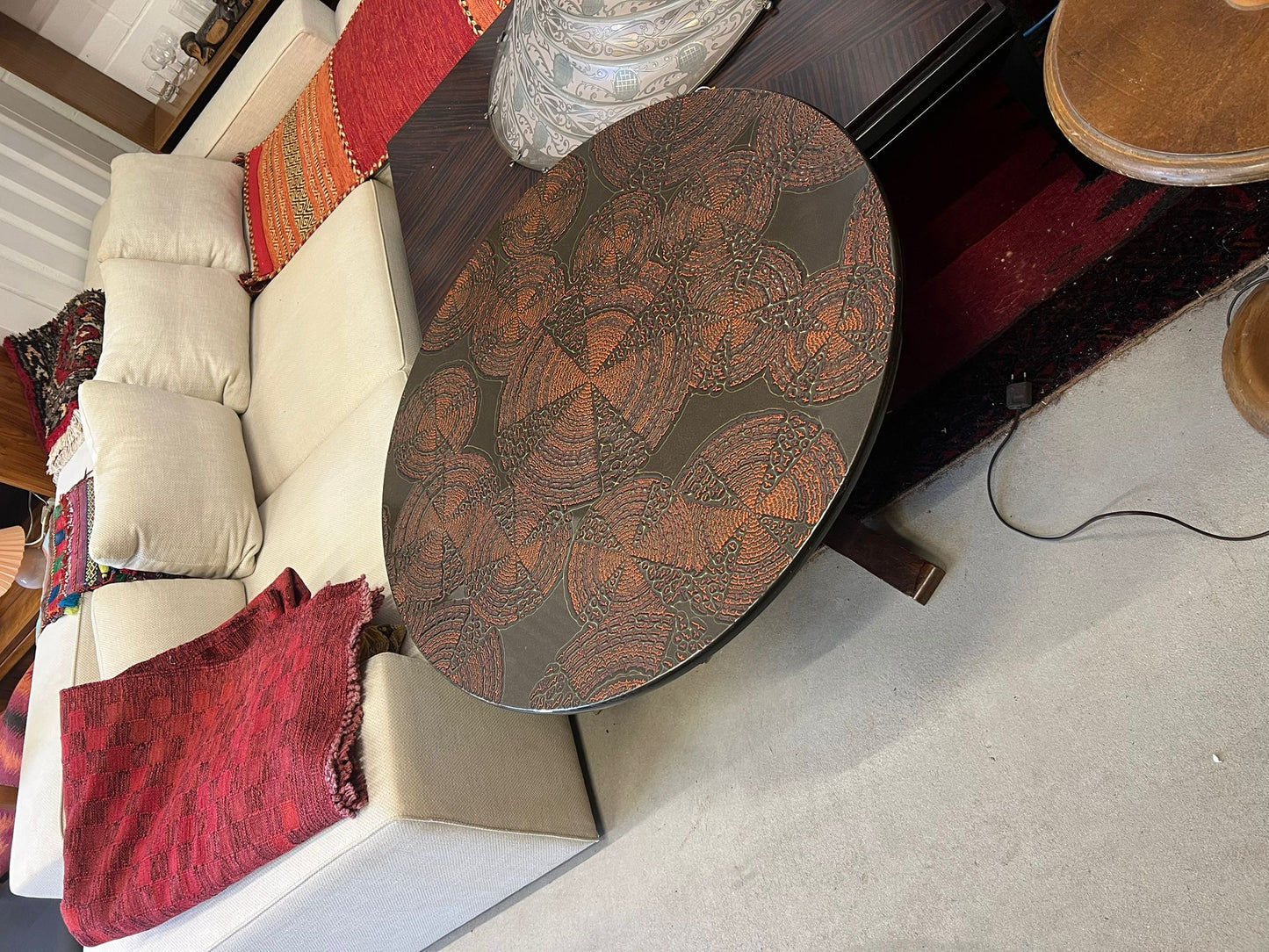 Mid-Century Norwegian Round Coffee Table
