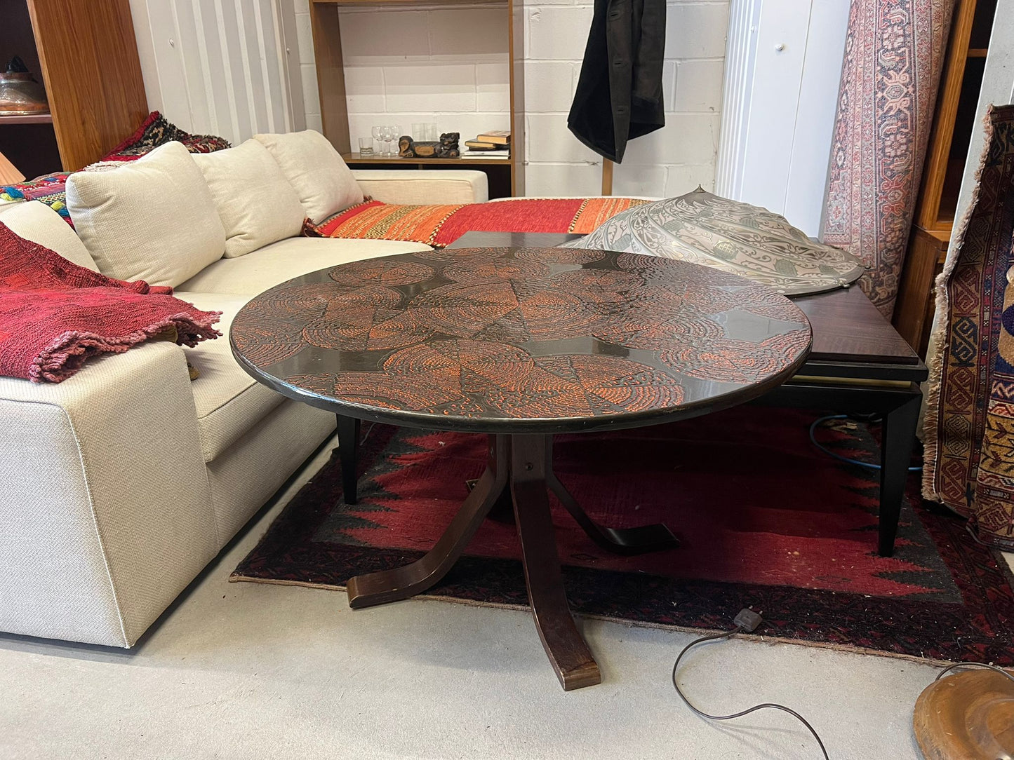 Mid-Century Norwegian Round Coffee Table