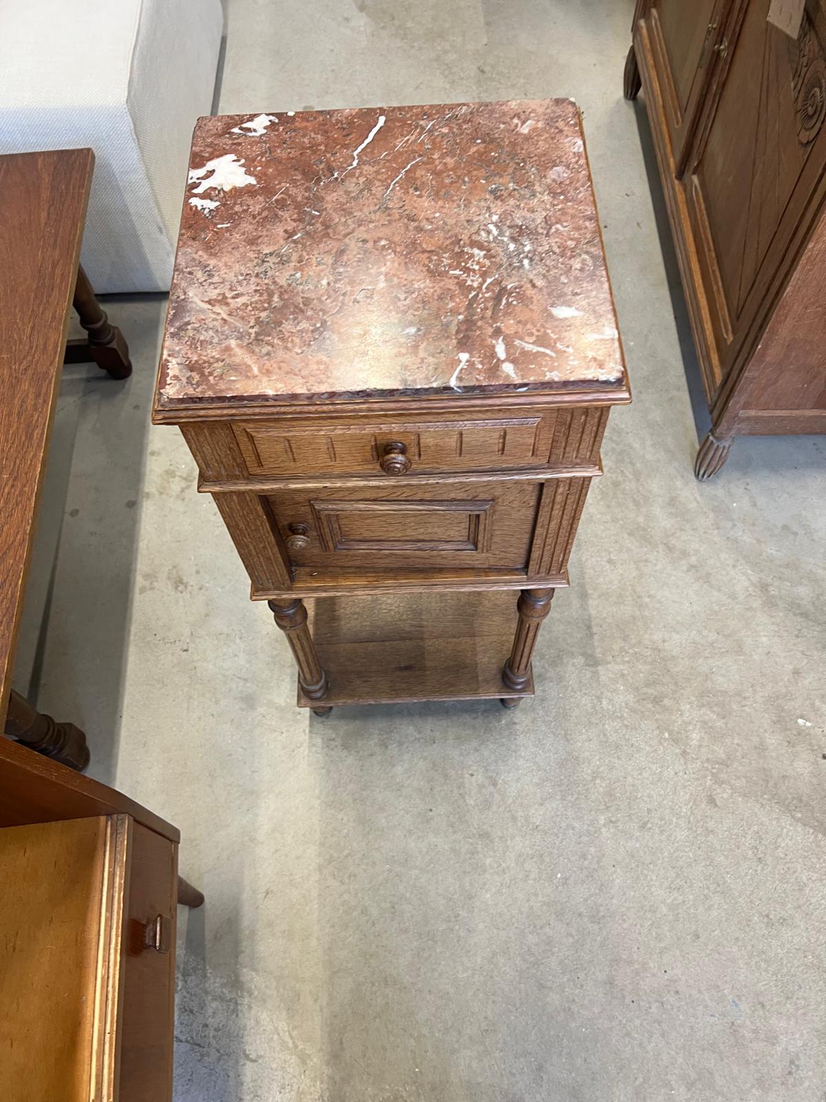 French Antique Bedside Cabinet.