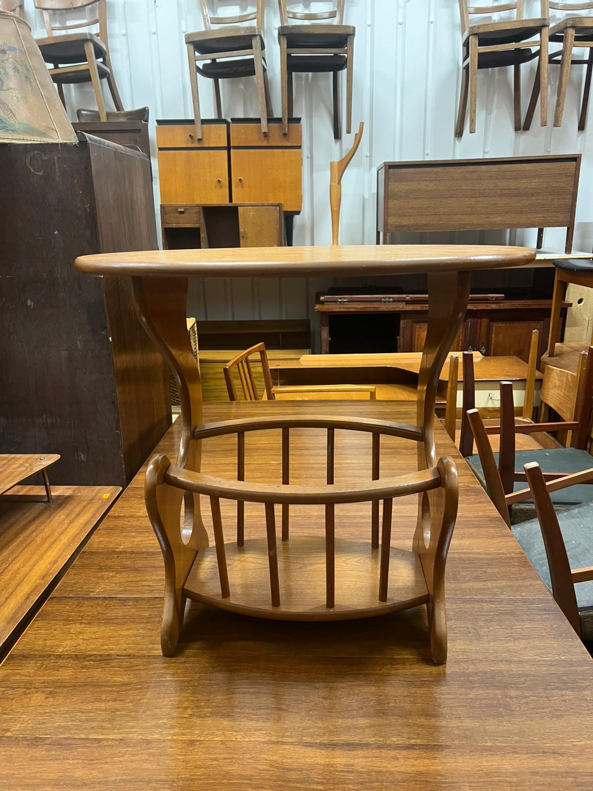 Teak Magazine Rack