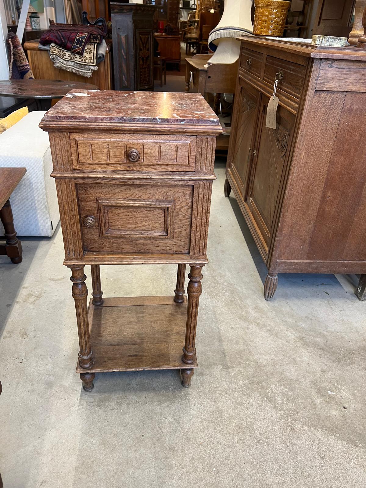 French Antique Bedside Cabinet.
