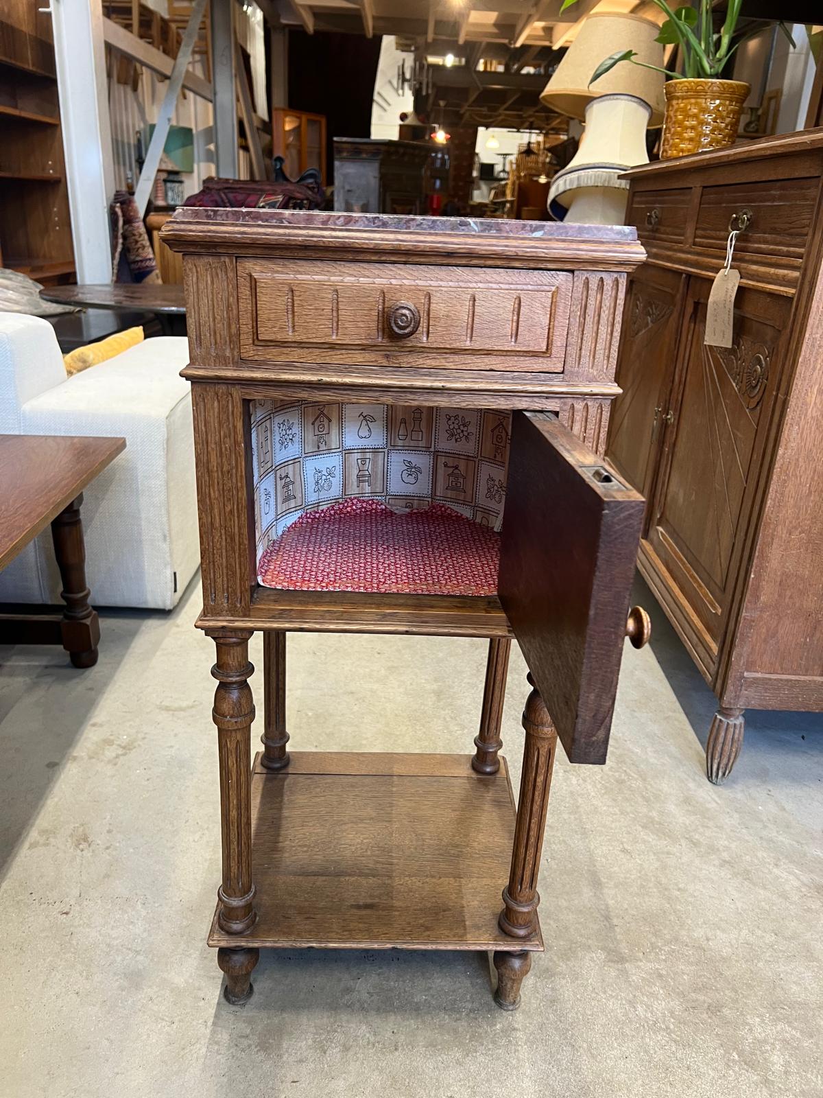 French Antique Bedside Cabinet.