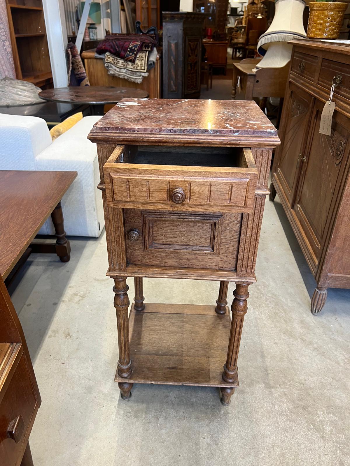 French Antique Bedside Cabinet.