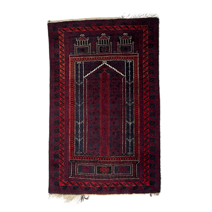 Afghani Balochi Prayer Rug