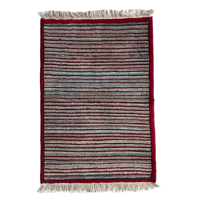 Multi-Coloured Striped Gabbeh Rug