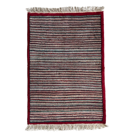 Multi-Coloured Striped Gabbeh Rug