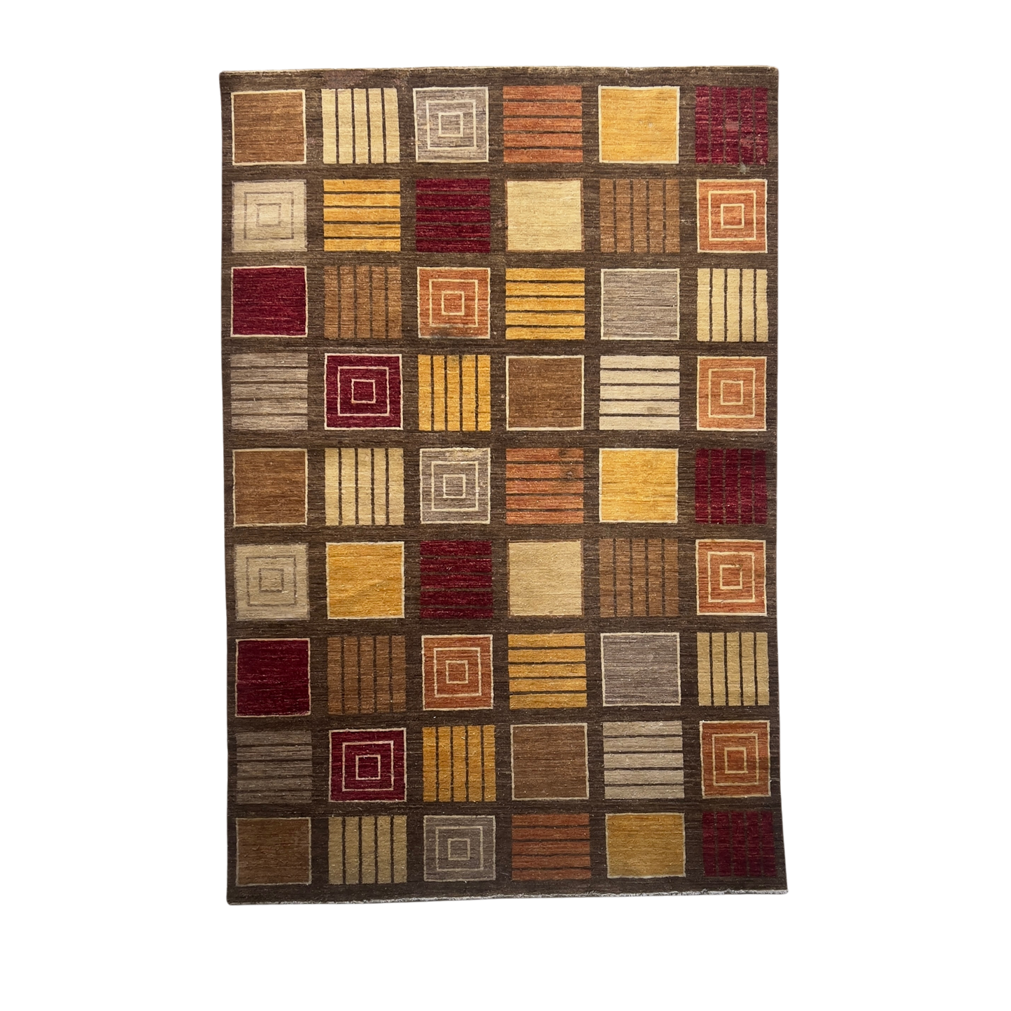 Multicolor Gabbeh Square Design