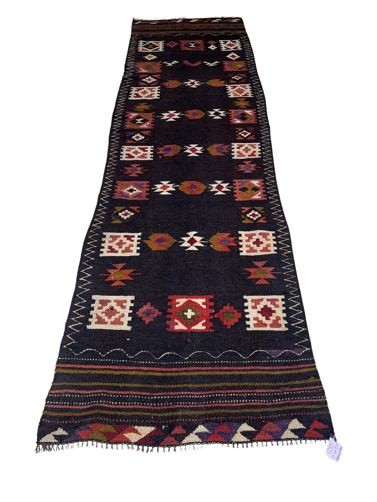 Vintage Afghani Vintage Kilim Runner Rug