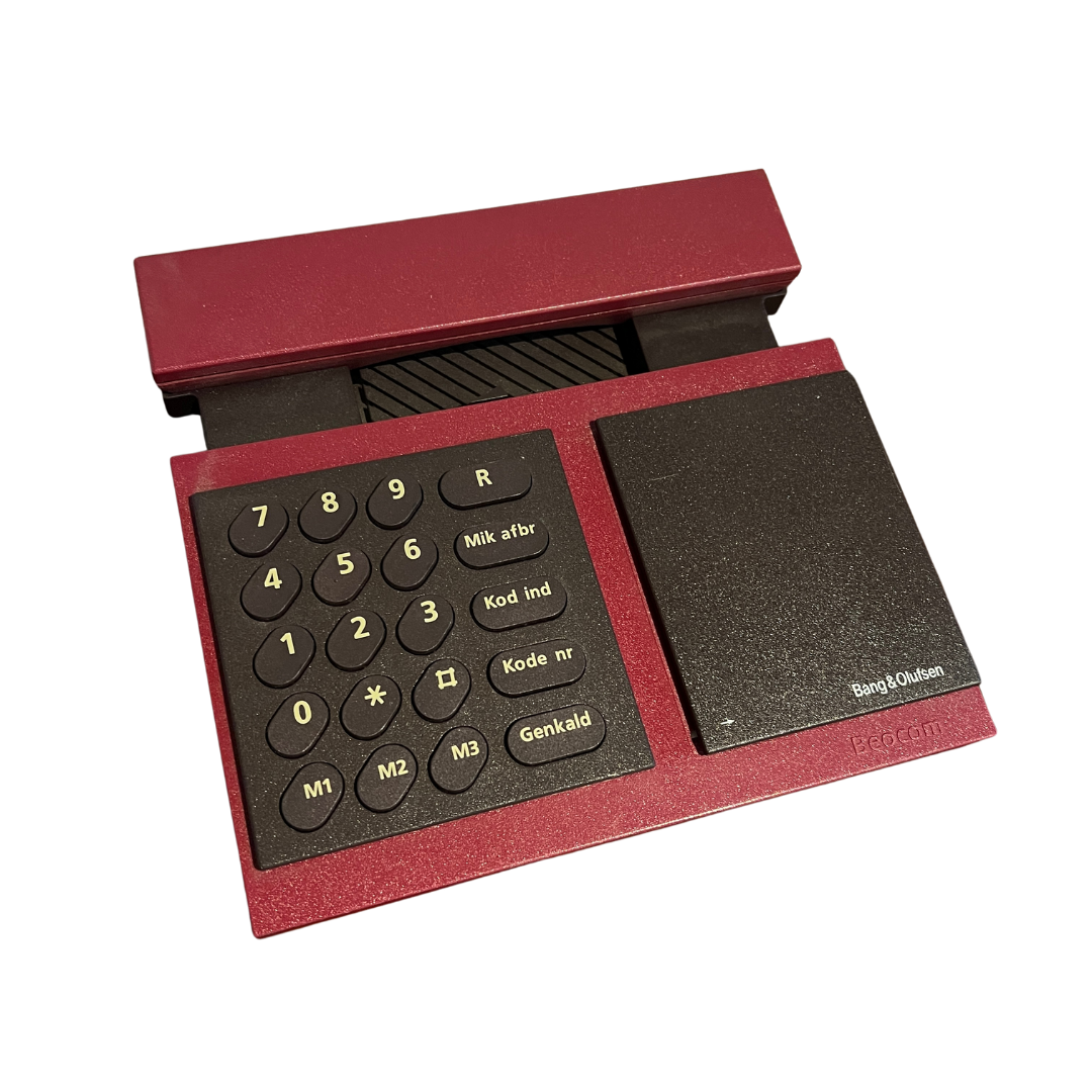 Bang & Olufsen Beocom 6000 - Iconic Danish Mid-Century Modern Telephone - Red