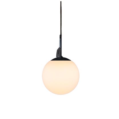 Dansk White Ball Medium Pendant: Iconic Mid-Century Modern Ceiling Light, 20 cm