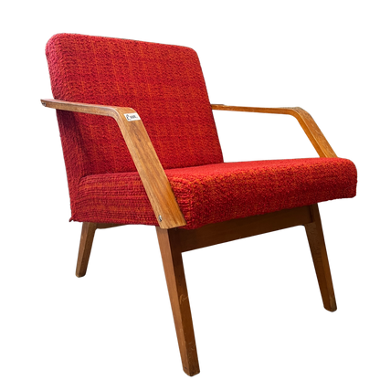 Mid-Century Red Armchair