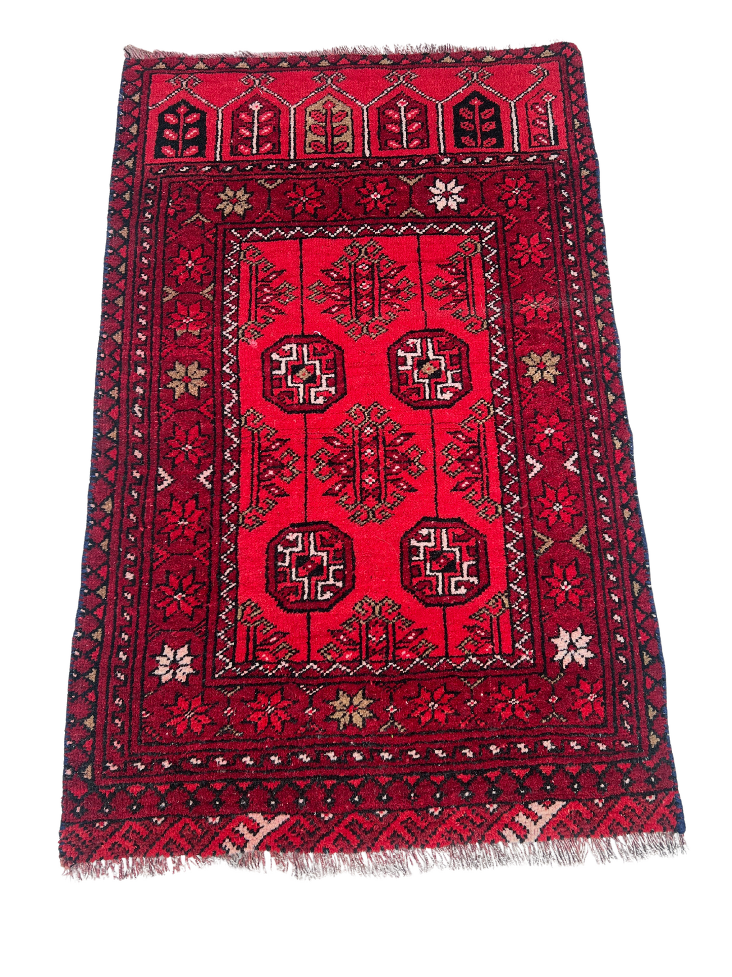 Vintage Bokhara Mini Runner Rug