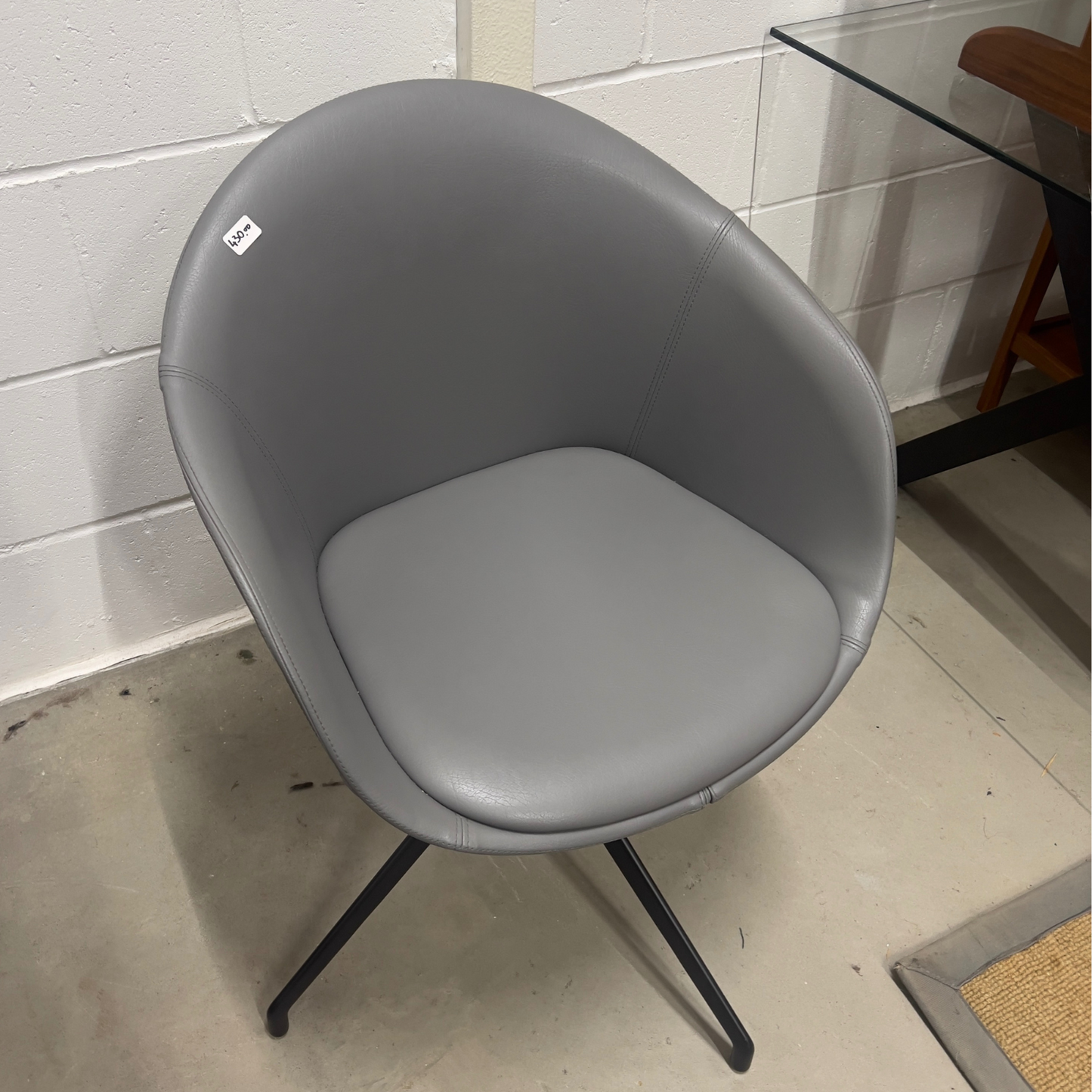 Allermuir Swivel Bucket Chair in Grey