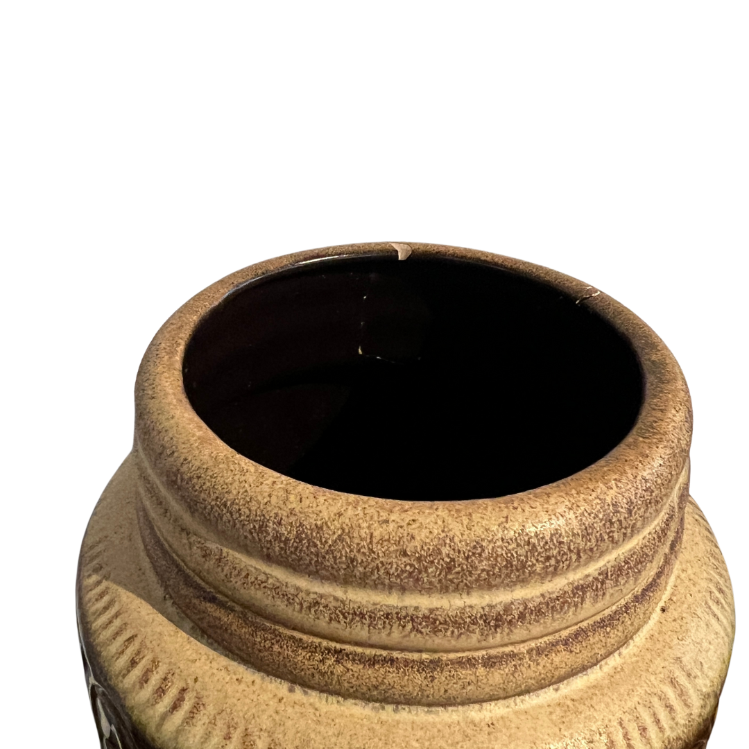 West German Pottery Floor Vase - Mid-Century Modern