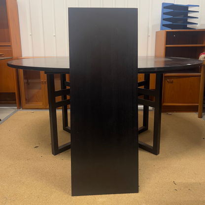 Extendable Black Danish Dining Table by Skovby