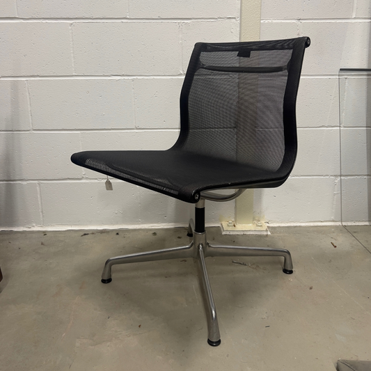 Charles Eames Vitra EA108 Mesh Chair in Black