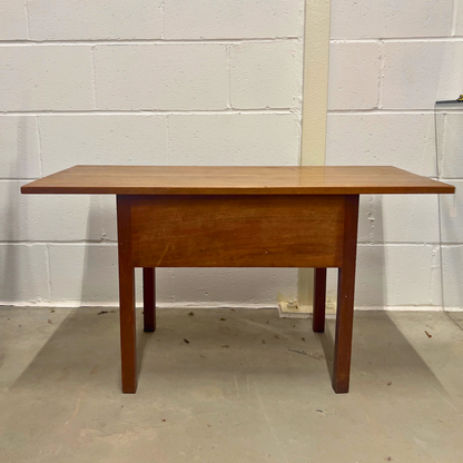 Versatile Wood Table with Hidden Storage