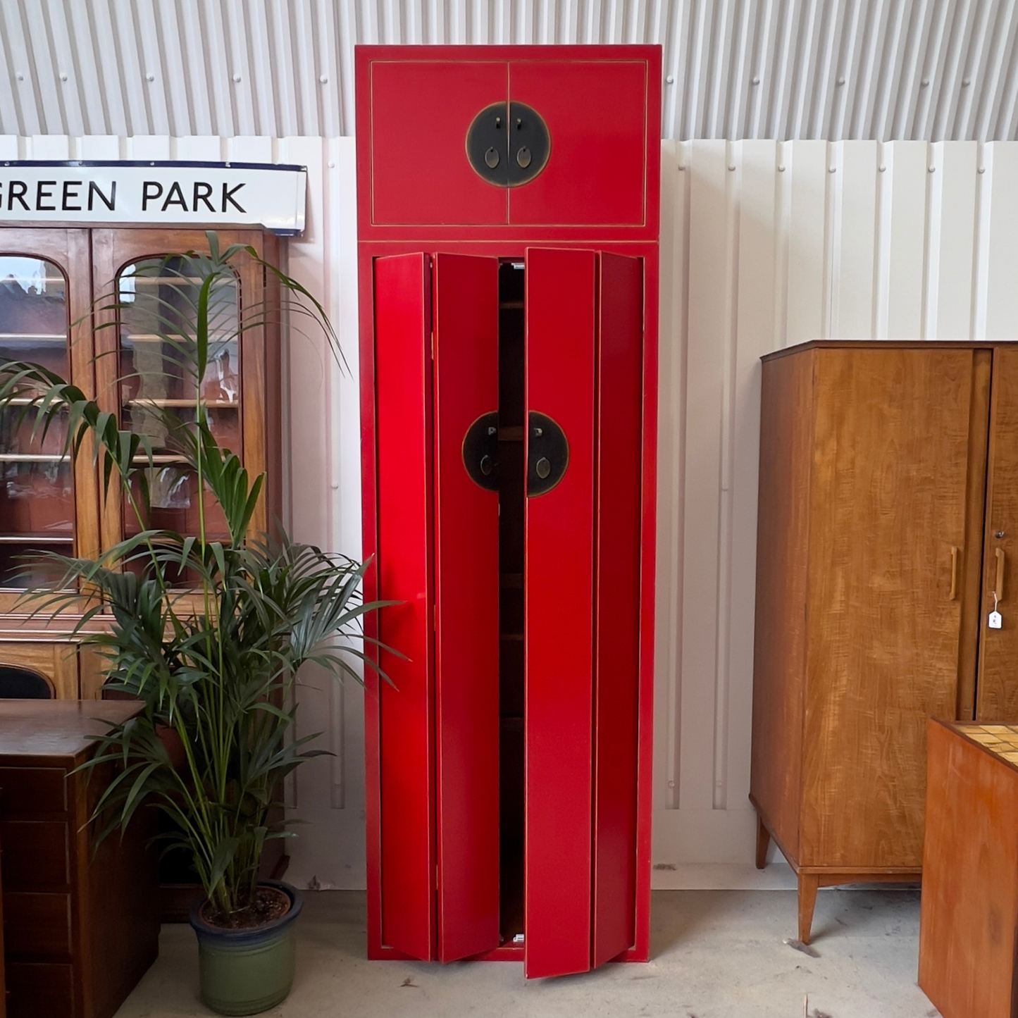 Handmade Bespoke Traditional Chinese Red Wardrobes