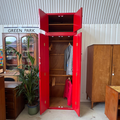 Handmade Bespoke Traditional Chinese Red Wardrobes