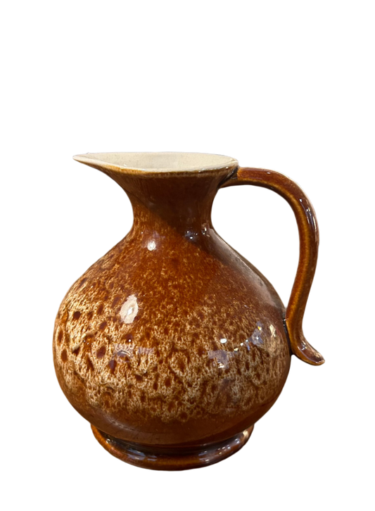 Brown/White Mottled New Devon Ceramic Pottery Jug