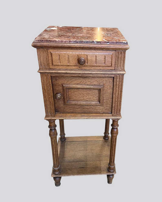 French Antique Bedside Cabinet.