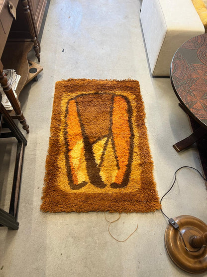 Danish Rya Pictoral Wool Rug