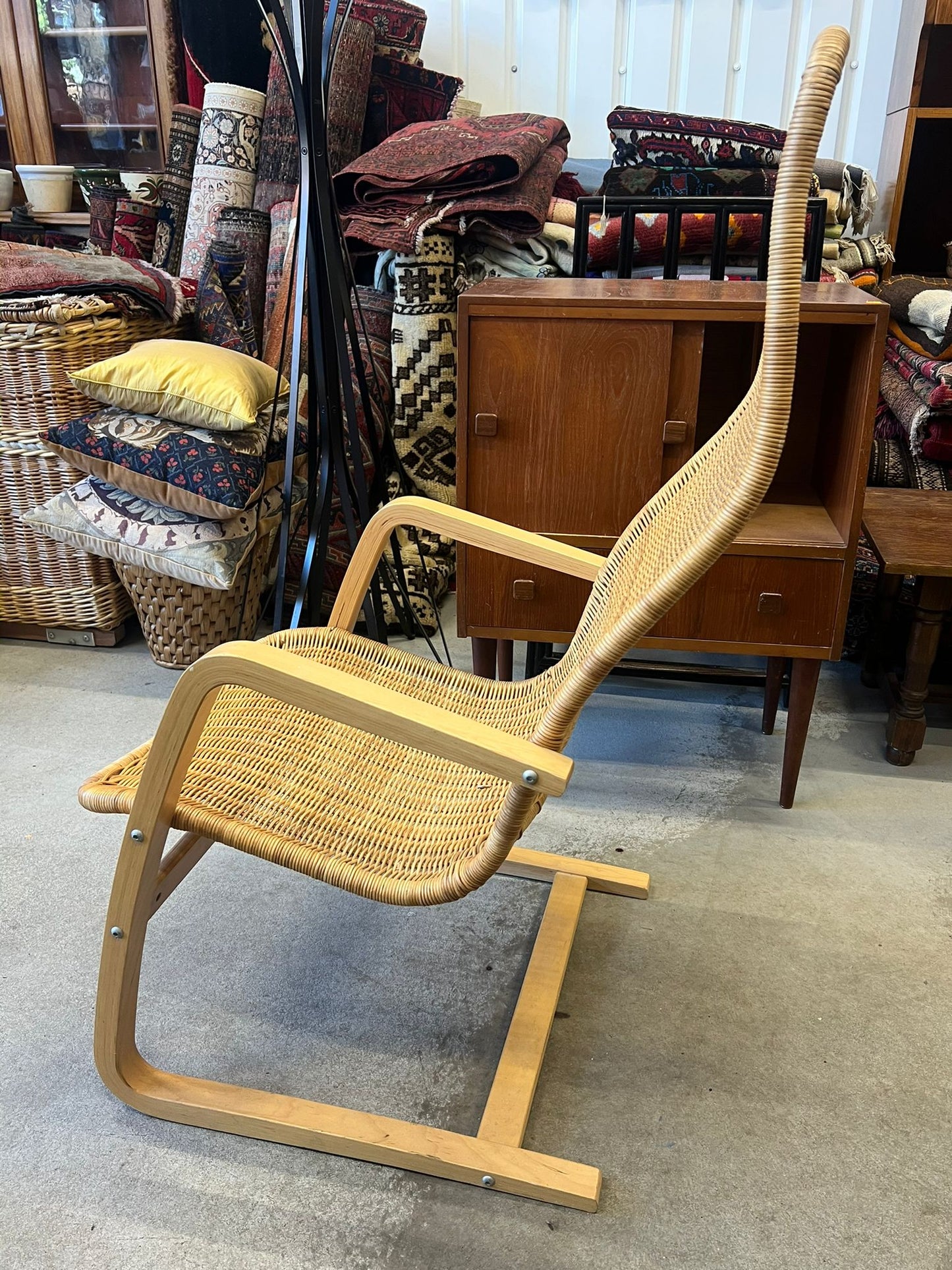 Vintage Ikea Wicker Armchair