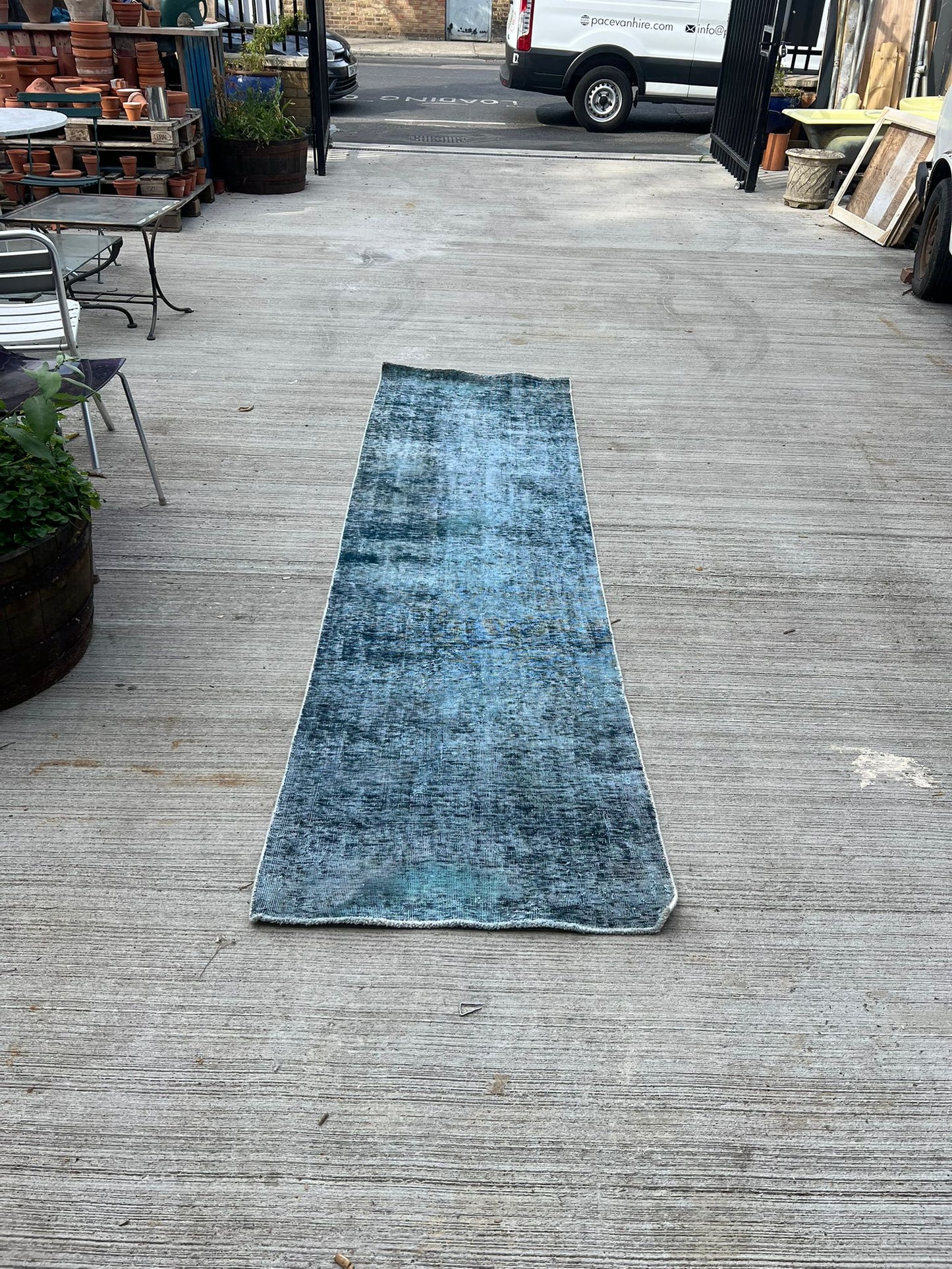 Indigo overdyed Oushack Runner