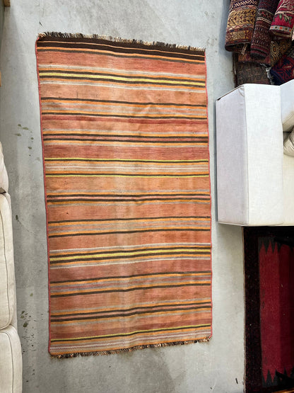 Striped Afgani Kilim Rug