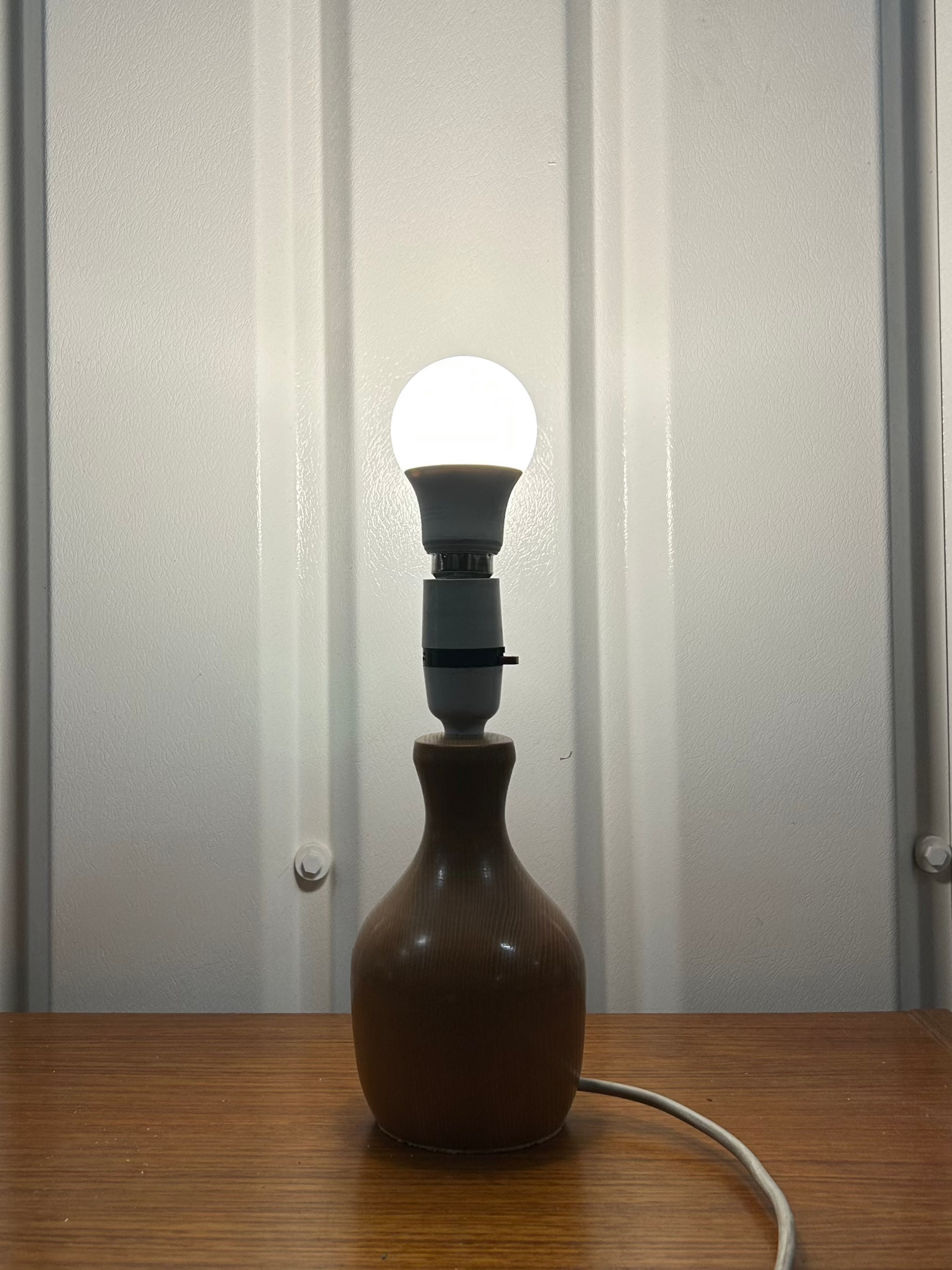 Wooden Table Lamp (no shade)